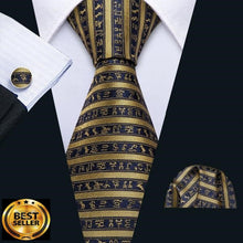 Load image into Gallery viewer, Golden Sphinx Geometric Tie Set