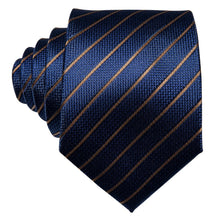 Load image into Gallery viewer, Deep Blue Class Silk Tie Set