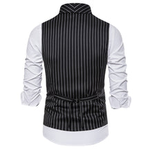 Load image into Gallery viewer, Black O.G. Double Breasted Pin Striped Vest