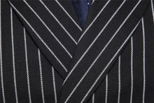 Load image into Gallery viewer, Black O.G. Double Breasted Pin Striped Vest