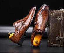 Load image into Gallery viewer, MC Cognac Double Monk Strap Shoes