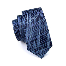 Load image into Gallery viewer, Royal Blue Geometric Tie Set
