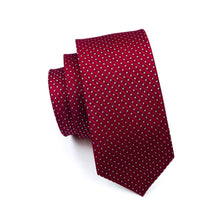 Load image into Gallery viewer, Red Geometric Tie Set