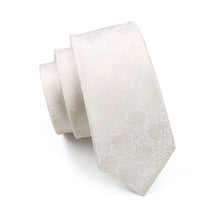 Load image into Gallery viewer, Ivory Floral Tie Set