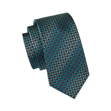 Load image into Gallery viewer, Aqua Dots Geometric Tie Set