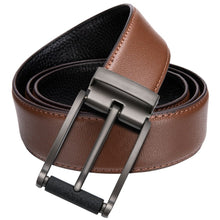 Load image into Gallery viewer, Brown Solid Pin Buckle Belt