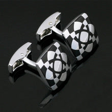 Load image into Gallery viewer, Biohazard Silver Cufflinks