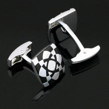 Load image into Gallery viewer, Biohazard Silver Cufflinks