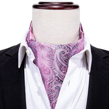 Load image into Gallery viewer, Purple Paisley Ascot Set